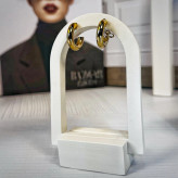 خرید گوشواره حلقه ای زنانه استیل ماندان گالری