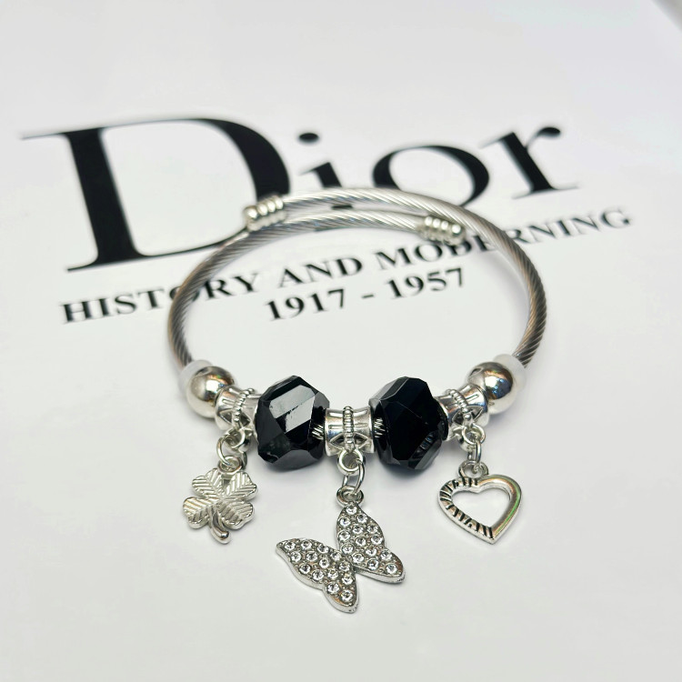 دستبند پاندورا گل بابونه استیل ضد حساسیت