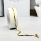 پابند دولاین گویدار استیل روکش طلا